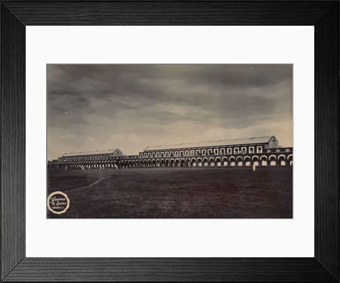 Framed Print : Indian military barracks, c1910. Creator: Unknown Framed Print : Indian military barracks, c1910. Creator: Unknown