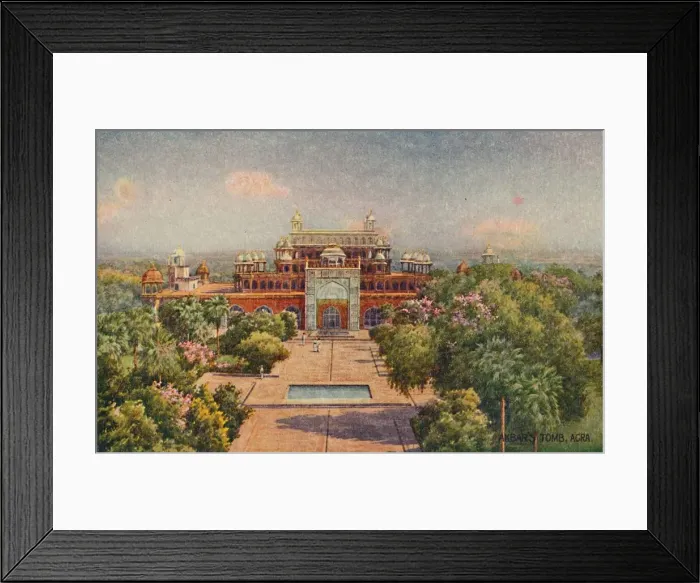 Framed Print : Akbars Tomb, Agra. Creator: Unknown Framed Print : Akbars Tomb, Agra. Creator: Unknown