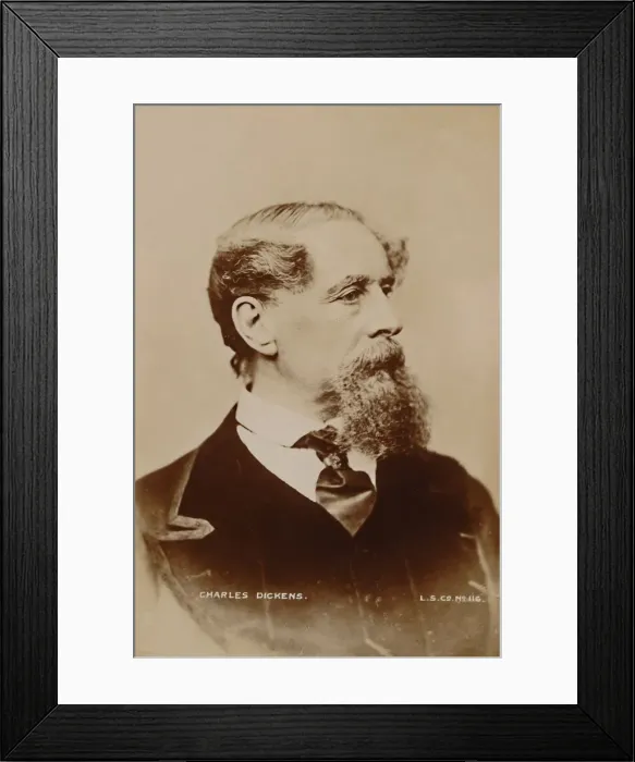 Framed Print : Charles Dickens, 1867. Creator: London Stereoscopic & Photographic Co Framed Print : Charles Dickens, 1867. Creator: London Stereoscopic & Photographic Co
