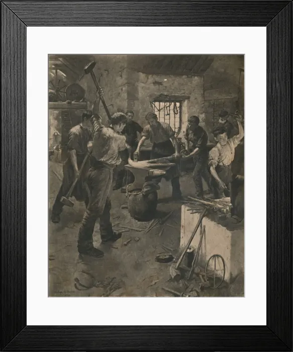 Framed Print : Forging the Anchor, 1892. Creator: Unknown Framed Print : Forging the Anchor, 1892. Creator: Unknown