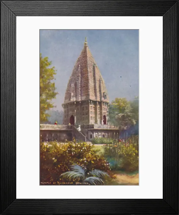 Framed Print : Temple at Ramnagar, Benares. Creator: Unknown Framed Print : Temple at Ramnagar, Benares. Creator: Unknown