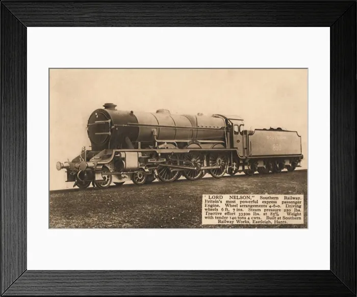 Framed Print : Lord Nelson, Southern Railway, c1930. Creator: Unknown Framed Print : Lord Nelson, Southern Railway, c1930. Creator: Unknown