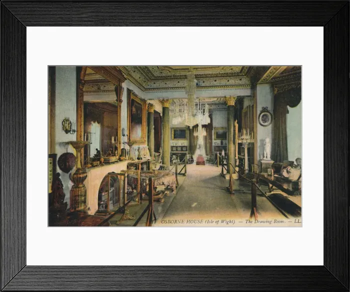 Framed Print : Osborne House (Isle of Wight) - The Drawing Room. Creator: Unknown Framed Print : Osborne House (Isle of Wight) - The Drawing Room. Creator: Unknown