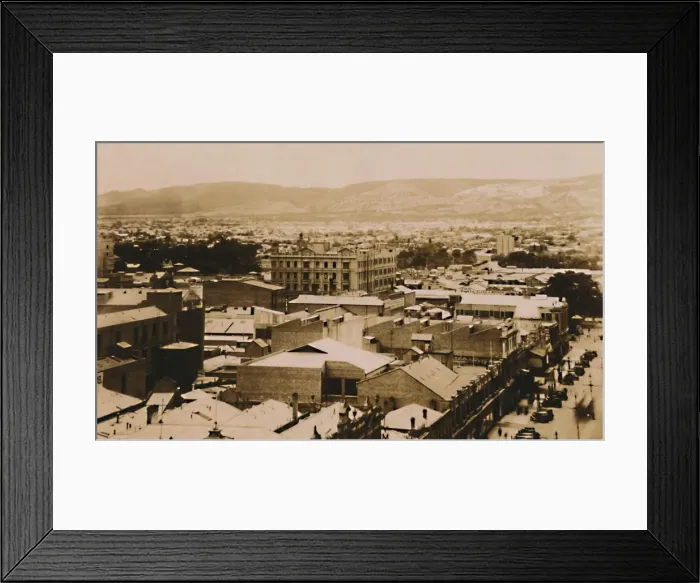 Framed Print : Panorama of Adelaide and the hills, South Australia, late 19th-early 20th century Creator: Unknown Framed Print : Panorama of Adelaide and the hills, South Australia, late 19th-early 20th century Creator: Unknown