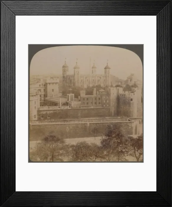 Framed Print : Tower of London - famous old palace and prison of royalty - England, 1901. Creator: Unknown Framed Print : Tower of London - famous old palace and prison of royalty - England, 1901. Creator: Unknown