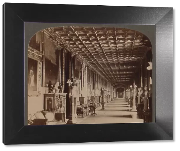 Grand Corridor, Windsor Castle, England, c1910. Creator: Unknown
