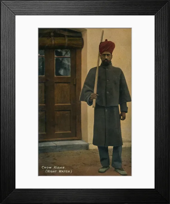 Framed Print : Chow Kidar (Night Watch), c1910. Creator: Unknown Framed Print : Chow Kidar (Night Watch), c1910. Creator: Unknown