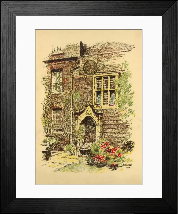 Framed Print : Staple Inn, London, 1924. Creator: L A Hayes Framed Print : Staple Inn, London, 1924. Creator: L A Hayes