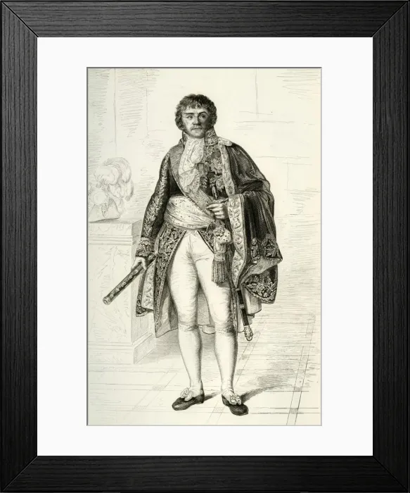 Framed Print : Francois Joseph Lefebvre, 1804, (1839). Creator: Francois Pigeot Framed Print : Francois Joseph Lefebvre, 1804, (1839). Creator: Francois Pigeot