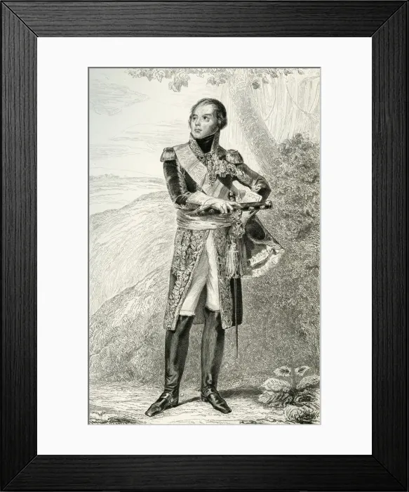 Framed Print : Etienne Jacques Joseph Alexandre MacDonald, 1804, (1839). Creator: Francois Pigeot Framed Print : Etienne Jacques Joseph Alexandre MacDonald, 1804, (1839). Creator: Francois Pigeot