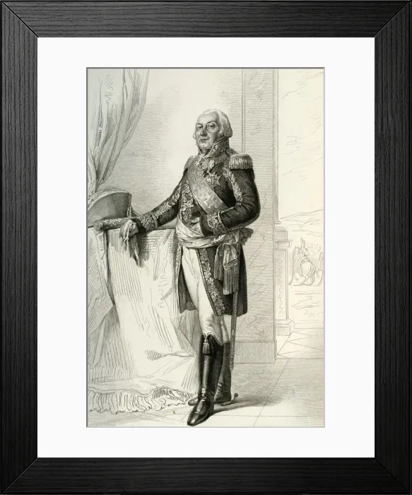 Framed Print : Francois-Henri de Franquetot de Coigny, 1804, (1839). Creator: Darodes Framed Print : Francois-Henri de Franquetot de Coigny, 1804, (1839). Creator: Darodes