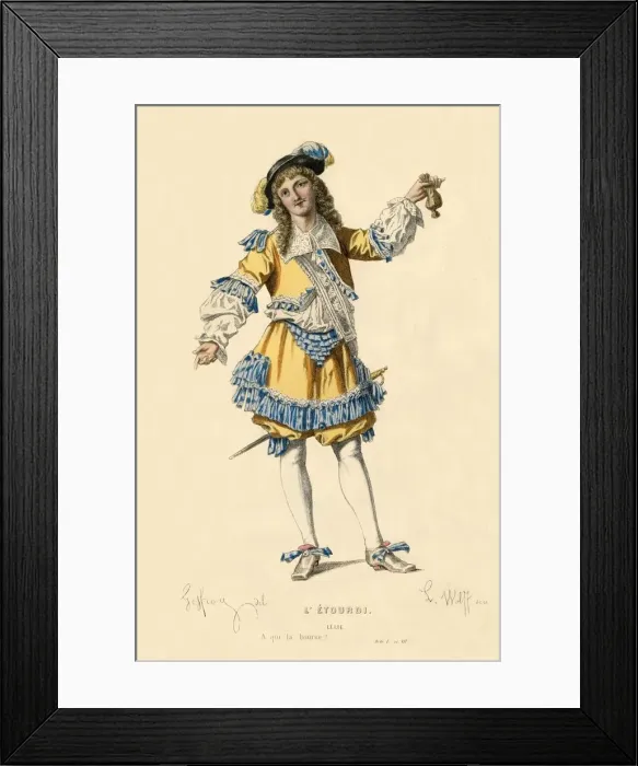 Framed Print : Lelio, 1868. Creator: L Wolff Framed Print : Lelio, 1868. Creator: L Wolff