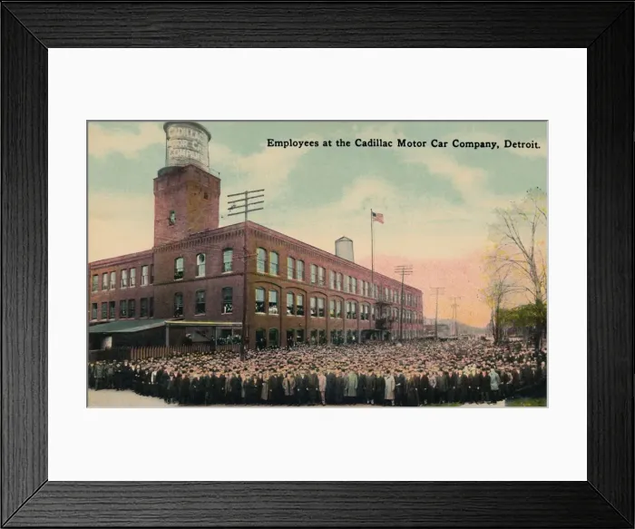 Framed Print : Employees at the Cadillac Motor Car Company, Detroit, c1930s. Creator: Unknown Framed Print : Employees at the Cadillac Motor Car Company, Detroit, c1930s. Creator: Unknown