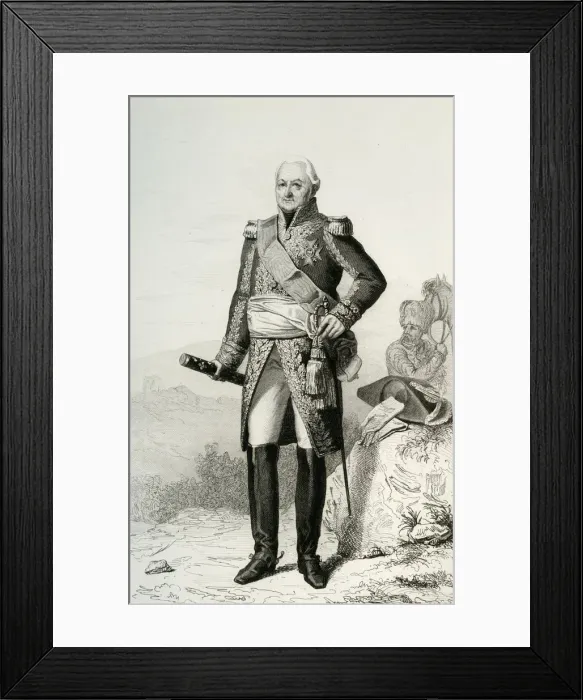 Framed Print : Charles du Houx de Viomenil, 1804, (1839). Creator: Julien Leopold Boilly Framed Print : Charles du Houx de Viomenil, 1804, (1839). Creator: Julien Leopold Boilly