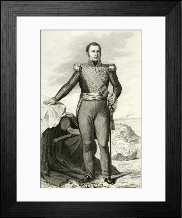 Framed Print : Etienne Maurice Gerard, 1804, (1839). Creator: Julien Leopold Boilly Framed Print : Etienne Maurice Gerard, 1804, (1839). Creator: Julien Leopold Boilly
