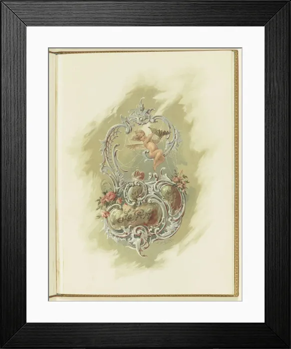 Framed Print : Program for the ballet La Perle by Marius Petipa and Riccardo Drigo, 1896. Creator: Hohen Framed Print : Program for the ballet La Perle by Marius Petipa and Riccardo Drigo, 1896. Creator: Hohen