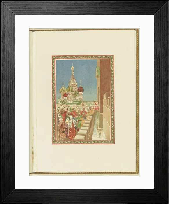 Framed Print : Program for the opera A Life for the Tsar by M. Glinka, 1896. Creator: Ryabushkin Framed Print : Program for the opera A Life for the Tsar by M. Glinka, 1896. Creator: Ryabushkin