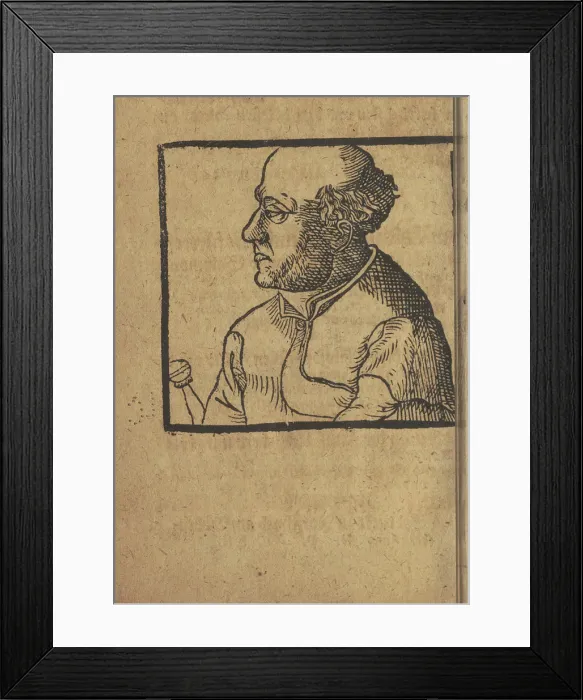Framed Print : Philippus Theophrastus Aureolus Bombastus von Hohenheim (Paracelsus), 1599. Creator: Anonymous Framed Print : Philippus Theophrastus Aureolus Bombastus von Hohenheim (Paracelsus), 1599. Creator: Anonymous