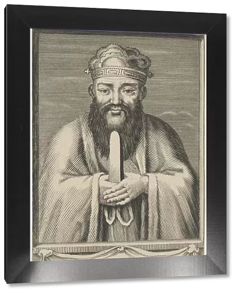 Portrait of the Chinese thinker and social philosopher Confucius, Between 1745 and 1755