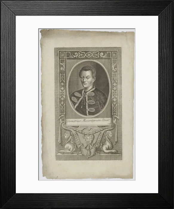 Framed Print : False Dmitry I, ca 1723-1724. Creator: Anonymous Framed Print : False Dmitry I, ca 1723-1724. Creator: Anonymous