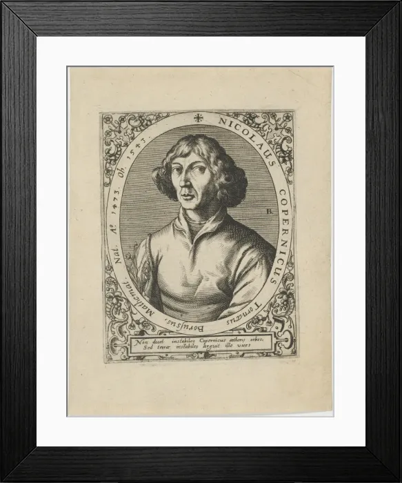 Framed Print : Portrait of Nicolaus Copernicus (1473-1543), 1598. Creator: Anonymous Framed Print : Portrait of Nicolaus Copernicus (1473-1543), 1598. Creator: Anonymous