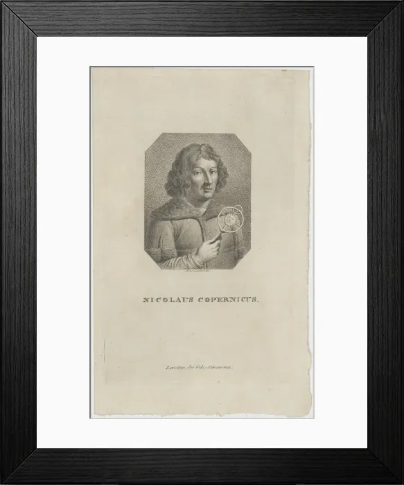 Framed Print : Portrait of Nicolaus Copernicus (1473-1543), ca 1820. Creator: Rosmasler, Johann Friedrich (c Framed Print : Portrait of Nicolaus Copernicus (1473-1543), ca 1820. Creator: Rosmasler, Johann Friedrich (c