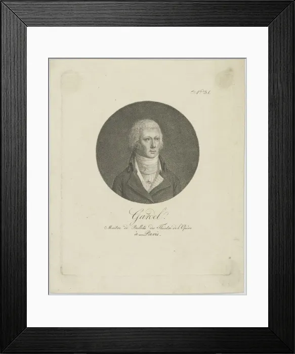 Framed Print : Portrait of Pierre-Gabriel Gardel (1758-1840), c. 1787. Creator: Anonymous Framed Print : Portrait of Pierre-Gabriel Gardel (1758-1840), c. 1787. Creator: Anonymous