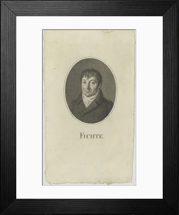 Framed Print : Portrait of Johann Gottlieb Fichte (1762-1814), 1812. Creator: Bolt, Johann Friedrich (1769-1836) Framed Print : Portrait of Johann Gottlieb Fichte (1762-1814), 1812. Creator: Bolt, Johann Friedrich (1769-1836)
