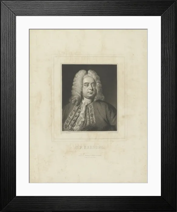 Framed Print : Portrait of the composer Georg Friedrich Haendel (1685-1759), c Framed Print : Portrait of the composer Georg Friedrich Haendel (1685-1759), c