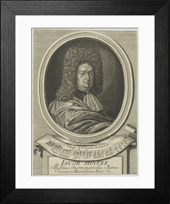 Framed Print : Portrait of Jacob Hintze (1622-1702), 1695. Creator: Bodenehr, Moritz (1665-1749) Framed Print : Portrait of Jacob Hintze (1622-1702), 1695. Creator: Bodenehr, Moritz (1665-1749)