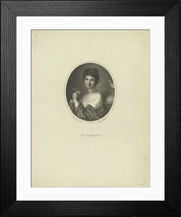 Framed Print : Portrait of the actress Friederike Wilhelmine Hartwig (1777-1849), c. 1801. Creator: Schmidt Framed Print : Portrait of the actress Friederike Wilhelmine Hartwig (1777-1849), c. 1801. Creator: Schmidt