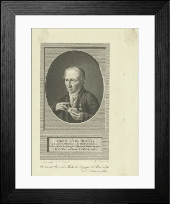 Framed Print : Portrait of Rene-Just Haüy (1743-1822), 1804. Creator: Delvaux, Remi-Henri-Joseph Framed Print : Portrait of Rene-Just Haüy (1743-1822), 1804. Creator: Delvaux, Remi-Henri-Joseph