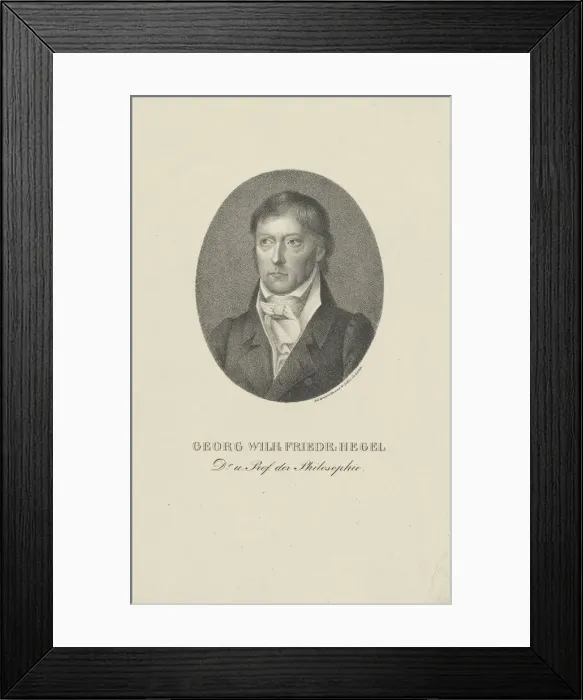 Framed Print : Portrait of Georg Wilhelm Friedrich Hegel (1770-1831). Creator: Anonymous Framed Print : Portrait of Georg Wilhelm Friedrich Hegel (1770-1831). Creator: Anonymous