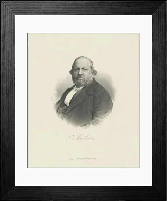 Framed Print : Portrait of the composer Ferdinand von Hiller (1811-1885), c Framed Print : Portrait of the composer Ferdinand von Hiller (1811-1885), c