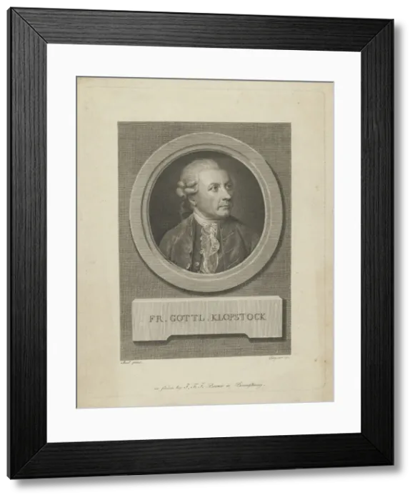 Framed Print : Portrait of Friedrich Gottlieb Klopstock (1724-1803), c Framed Print : Portrait of Friedrich Gottlieb Klopstock (1724-1803), c