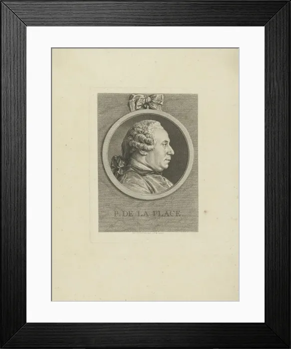 Framed Print : Portrait of Pierre-Antoine de La Place (1707-1793), 1762. Creator: Anonymous Framed Print : Portrait of Pierre-Antoine de La Place (1707-1793), 1762. Creator: Anonymous