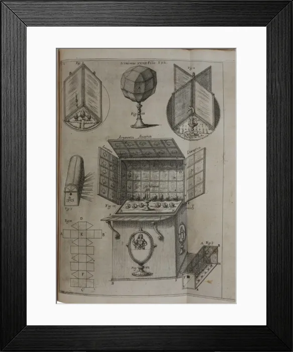 Framed Print : Ars magna lucis et umbrae, 1646. Creator: Kircher, Athanasius (1602-1680) Framed Print : Ars magna lucis et umbrae, 1646. Creator: Kircher, Athanasius (1602-1680)