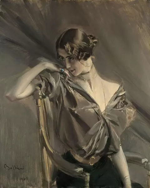 Cleo de Merode, 1901. Creator: Boldini, Giovanni (1842-1931)