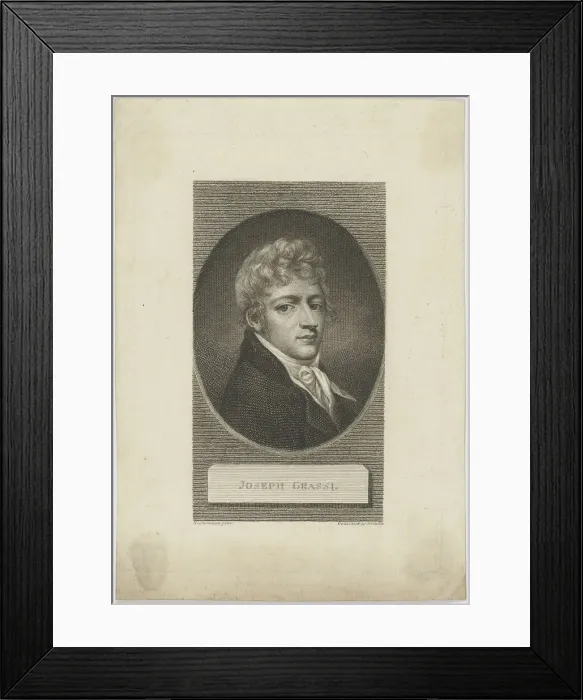 Framed Print : Portrait of Josef Grassi (1757-1838), 1804. Creator: Gottschick, Johann Christian Benjamin Framed Print : Portrait of Josef Grassi (1757-1838), 1804. Creator: Gottschick, Johann Christian Benjamin