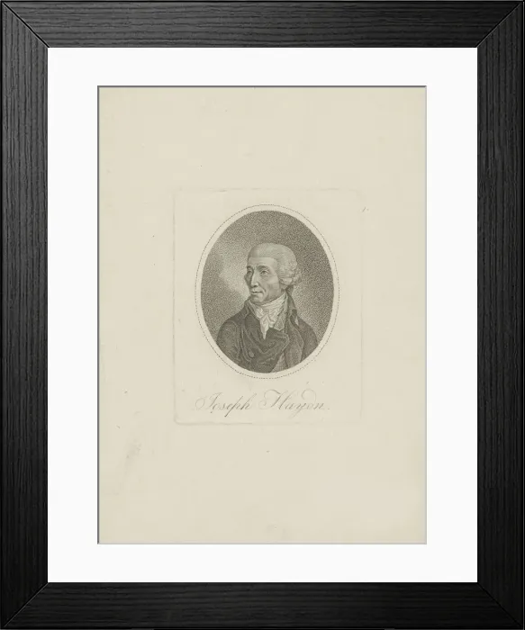 Framed Print : Portrait of the composer Joseph Haydn (1732-1809), 1800s. Creator: Anonymous Framed Print : Portrait of the composer Joseph Haydn (1732-1809), 1800s. Creator: Anonymous