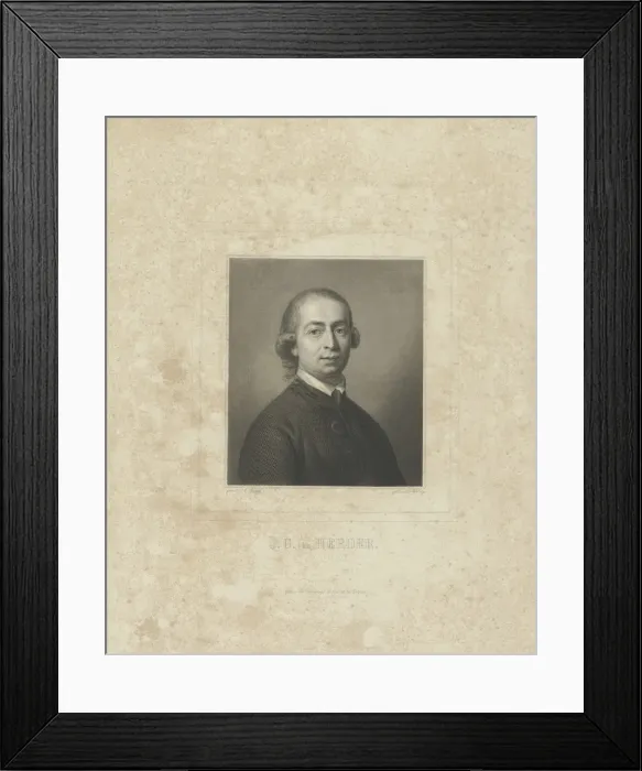 Framed Print : Portrait of Johann Gottfried von Herder (1744-1803), c Framed Print : Portrait of Johann Gottfried von Herder (1744-1803), c