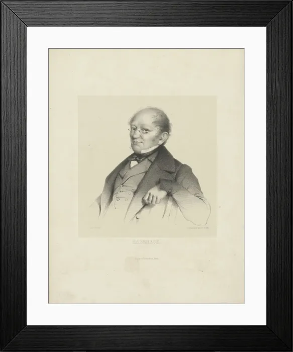 Framed Print : Portrait of the composer Francois Antoine Habeneck (1781-1849), c. 1840. Creator Framed Print : Portrait of the composer Francois Antoine Habeneck (1781-1849), c. 1840. Creator