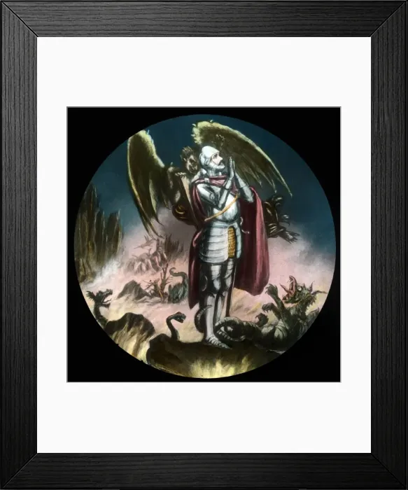 Framed Print : Christian - the Valley of the Shadow of Death, c1910. Creator: Unknown Framed Print : Christian - the Valley of the Shadow of Death, c1910. Creator: Unknown