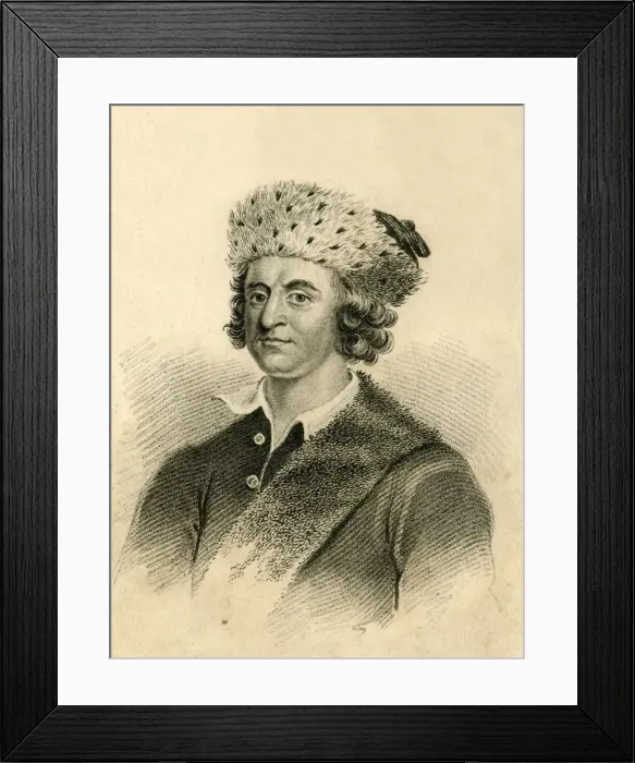 Framed Print : Bampfylde Moore Carew - King of the Beggars, 1821. Creator: R Page Framed Print : Bampfylde Moore Carew - King of the Beggars, 1821. Creator: R Page