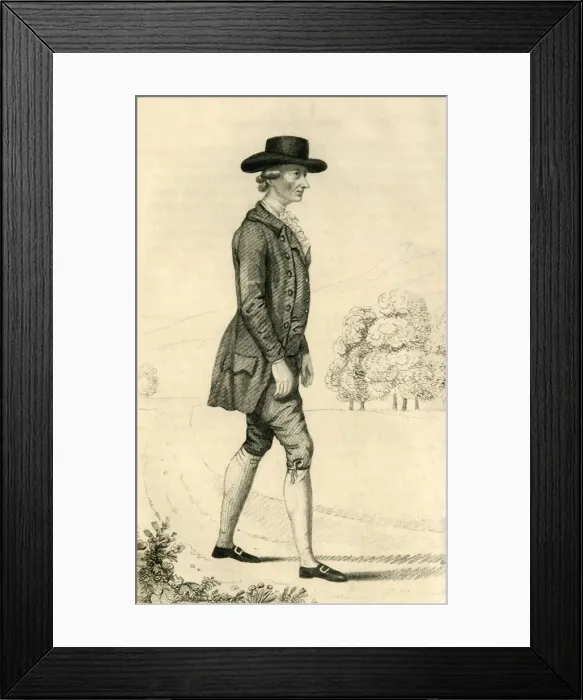 Framed Print : Foster Powell - The Astonishing Pedestrian, 1821. Creator: Robert Cooper Framed Print : Foster Powell - The Astonishing Pedestrian, 1821. Creator: Robert Cooper