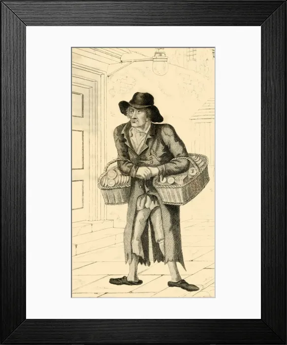 Framed Print : Nice New, A well known character at Reading, 1822. Creator: Robert Cooper Framed Print : Nice New, A well known character at Reading, 1822. Creator: Robert Cooper