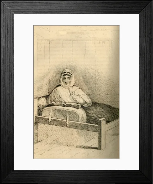 Framed Print : Ann Moore, the fasting woman of Tutbury, 1822. Creator: Robert Cooper Framed Print : Ann Moore, the fasting woman of Tutbury, 1822. Creator: Robert Cooper