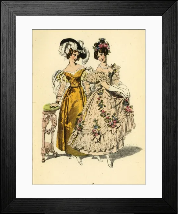 Framed Print : La Belle Assemblee, 1831, 1943. Creator: Unknown Framed Print : La Belle Assemblee, 1831, 1943. Creator: Unknown