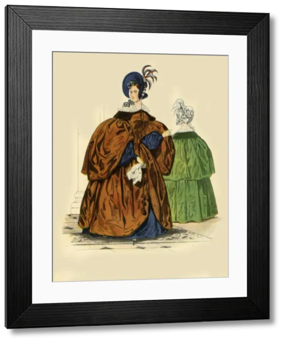 Framed Print : Petit Courrier des Dames, 1835, 1943. Creator: Unknown Framed Print : Petit Courrier des Dames, 1835, 1943. Creator: Unknown