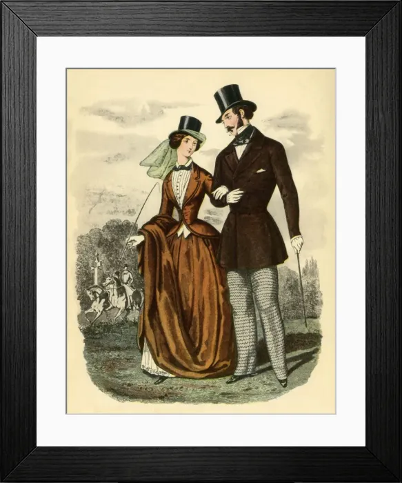 Framed Print : Petit Courrier des Dames, 1850, 1943. Creator: Unknown Framed Print : Petit Courrier des Dames, 1850, 1943. Creator: Unknown
